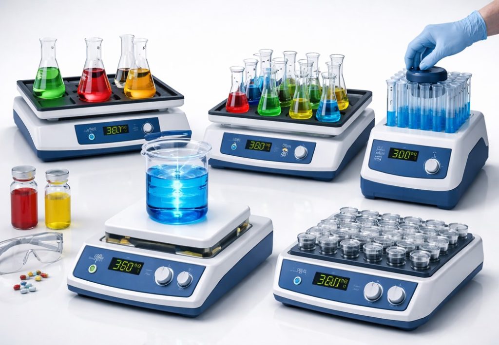 5. stirring, shaking, mixing 6.sample preparation